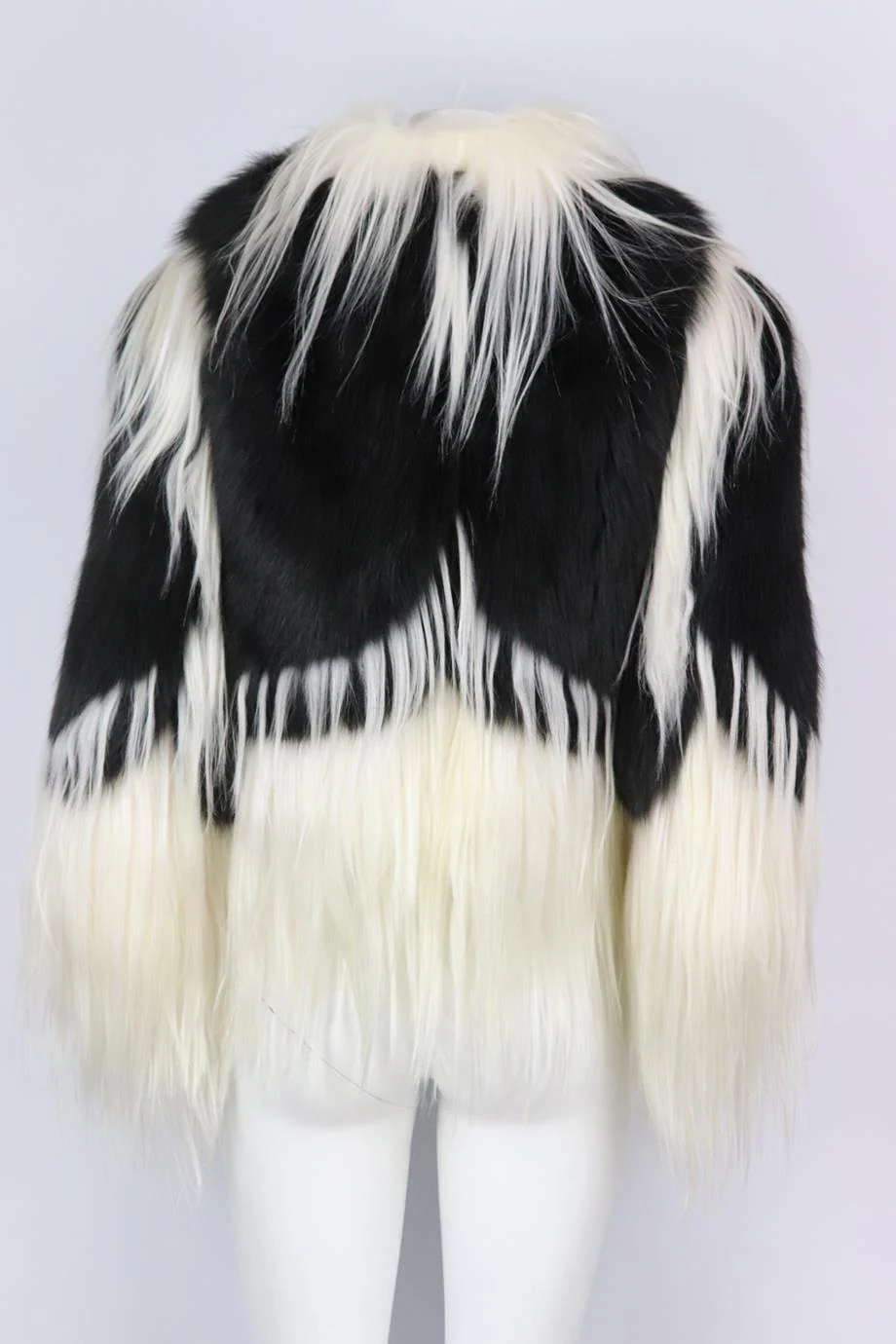 REVILLON TWO TONE FOX FUR JACKET FR 36 UK 8 - Image 5