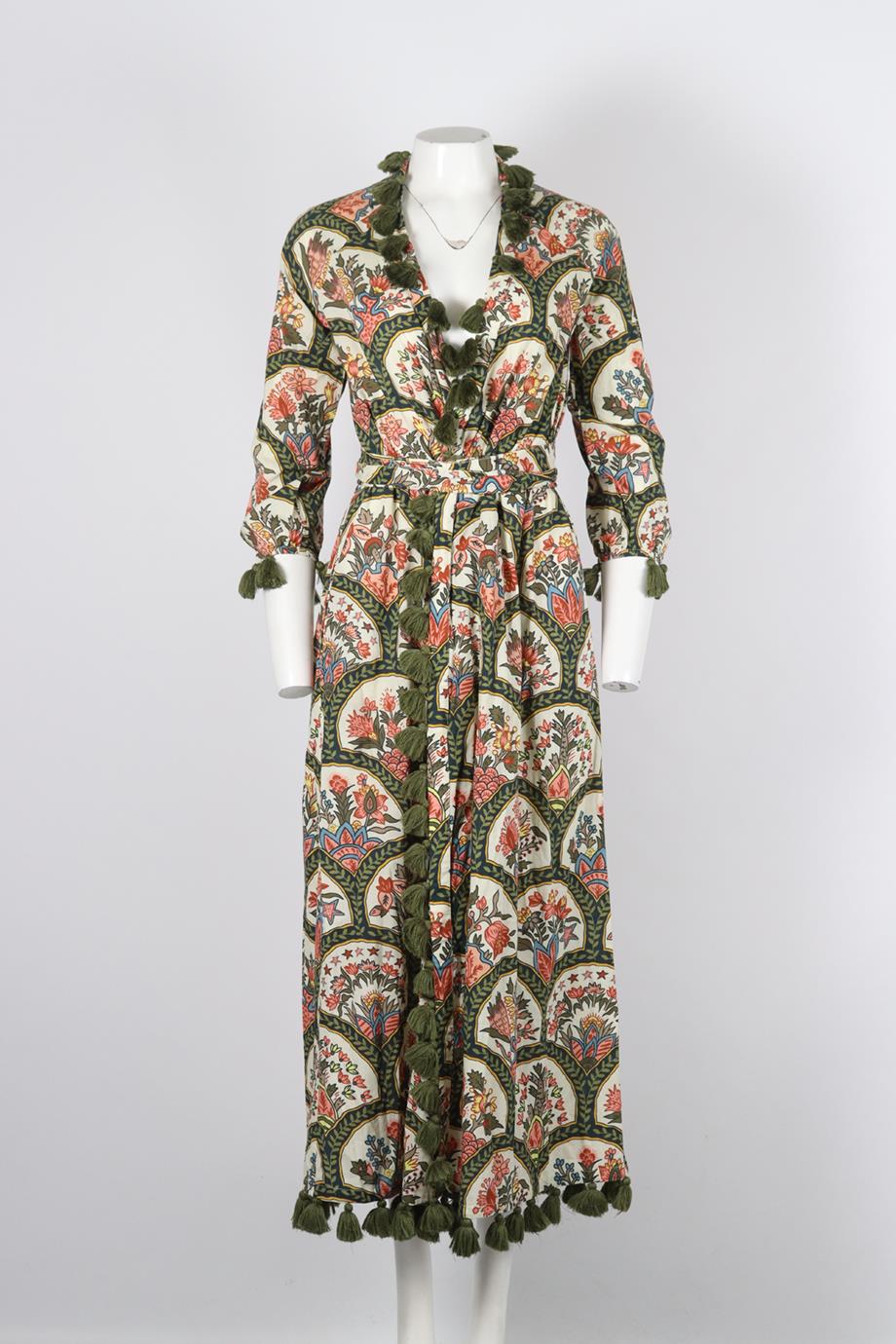 RHODE BELTED PRINTED COTTON ROBE XSMALL - Image 2