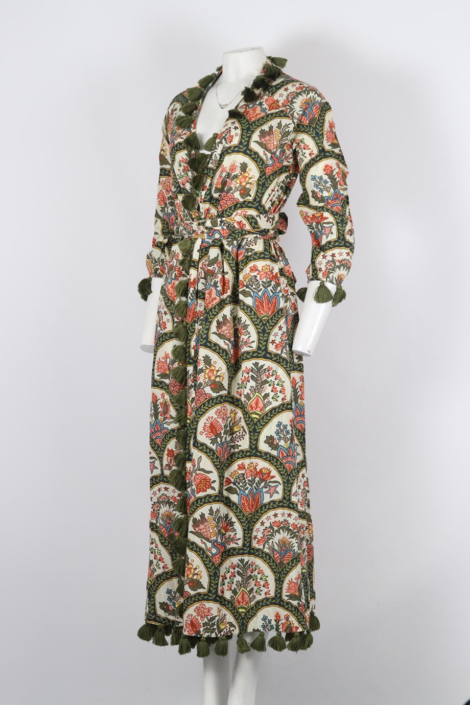RHODE BELTED PRINTED COTTON ROBE XSMALL - Image 3