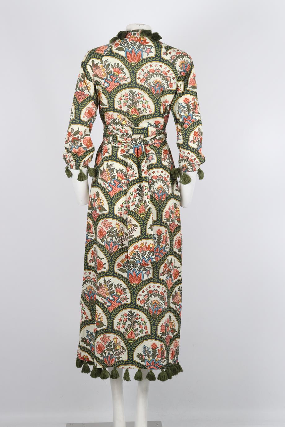 RHODE BELTED PRINTED COTTON ROBE XSMALL - Image 4