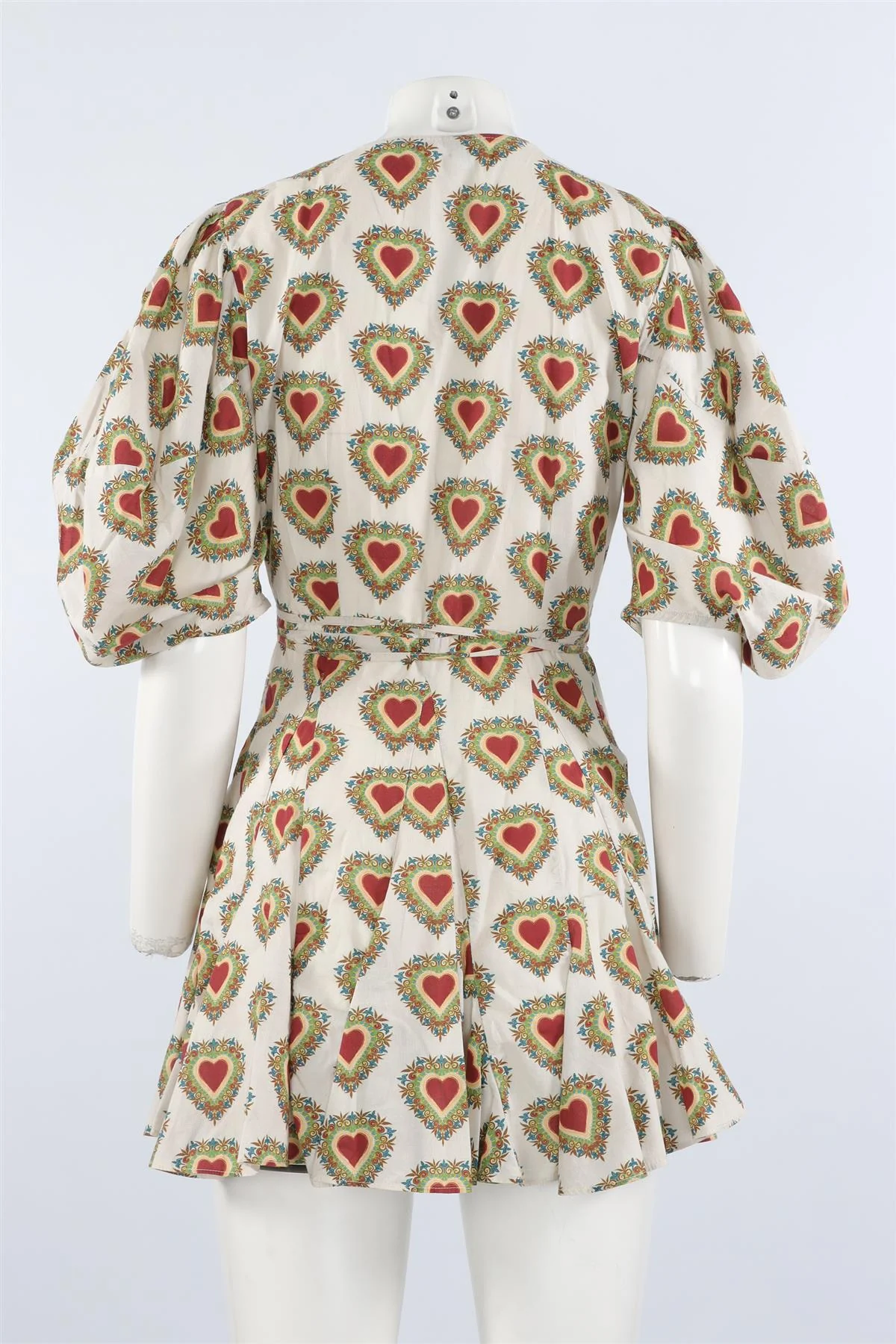 RHODE MULTI COTTON WRAP MINI DRESS MEDIUM - Image 4