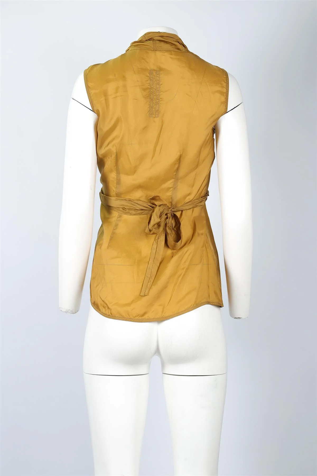 RICH OWENS GOLD SILK TOP IT 42 UK 10 - Image 4