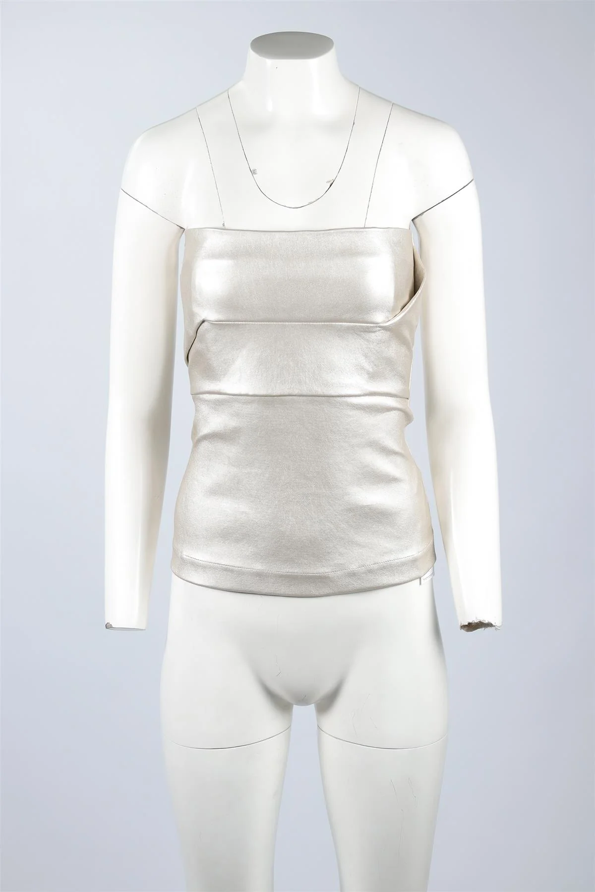 RICH OWENS SILVER LEATHER TOP IT 40 UK 8 - Image 2