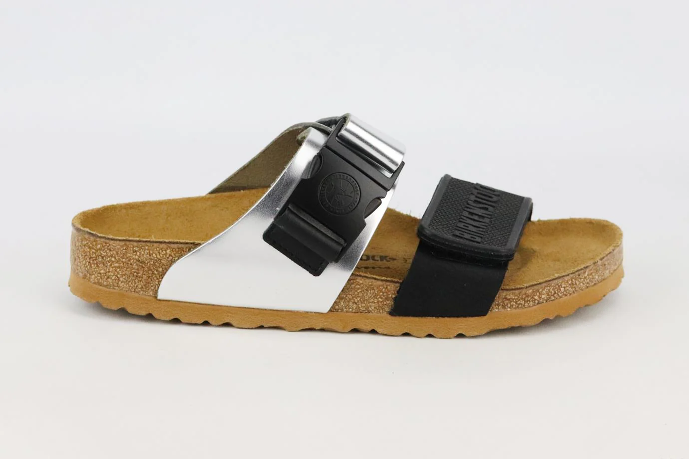 RICK OWENS + BIRKENSTOCK ROTTERDAM METALLIC LEATHER SLIDES EU 38 UK 5 US 8 - Image 2