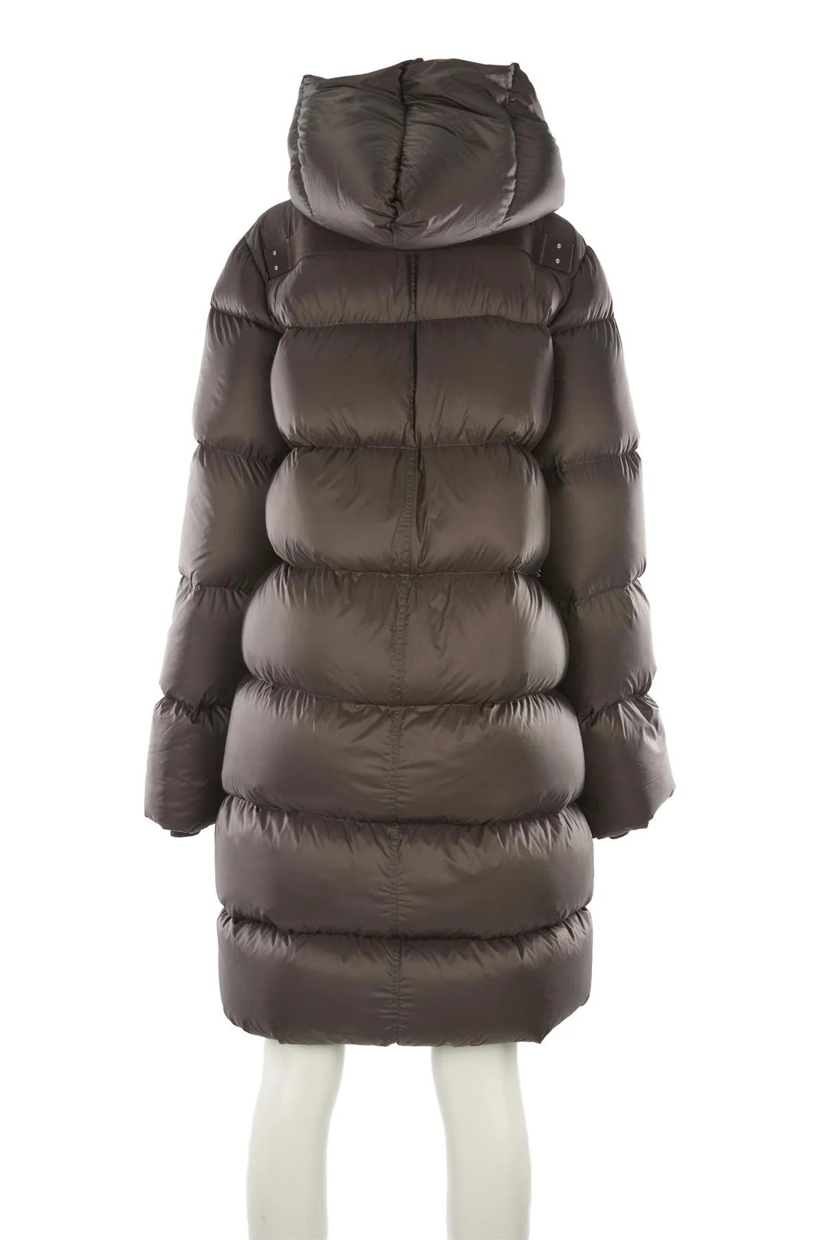 RICK OWENS GREY PADDED DOWN COAT IT 38 UK 6 - Image 4
