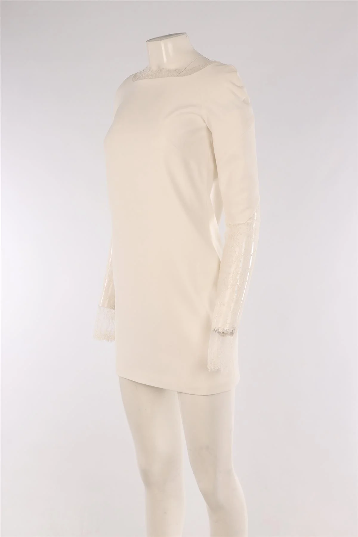 RIME ARODAKY WHITE WOVEN MINI DRESS FR 36 UK 8 - Image 3