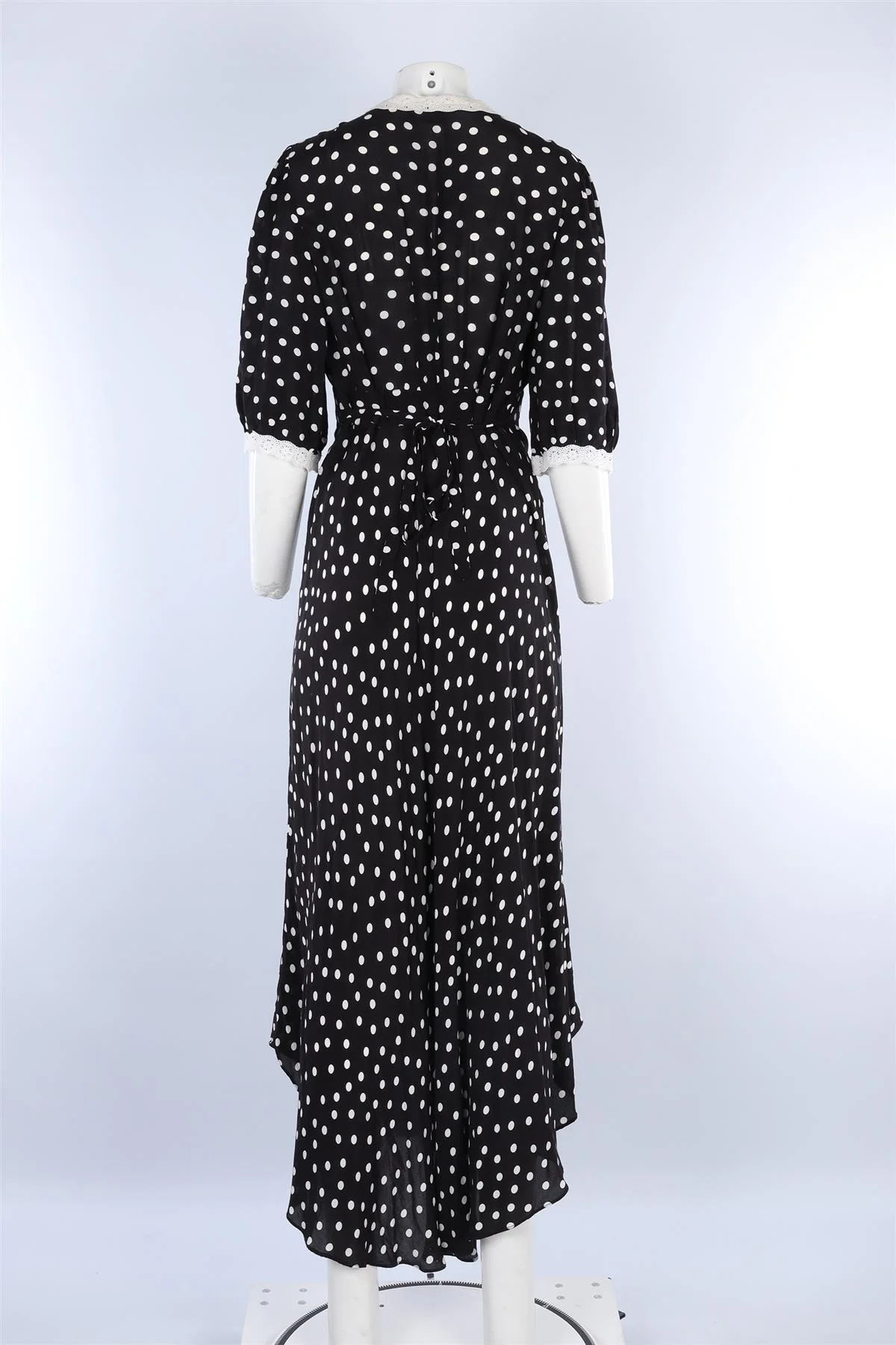 RIXO BLACK CREPE MAXI DRESS UK 14 - Image 4
