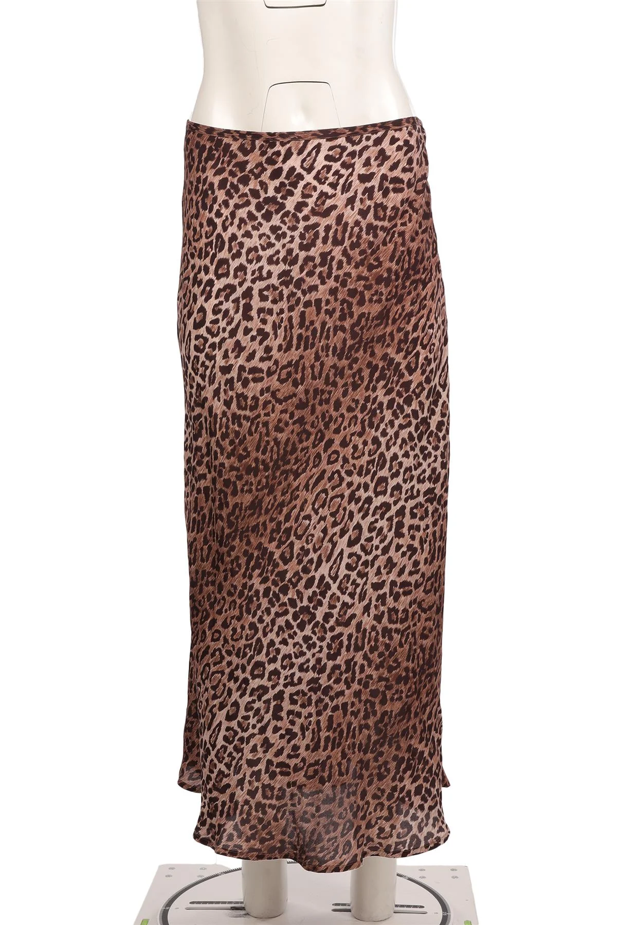 RIXO BROWN CREPE MAXI SKIRT MEDIUM - Image 2