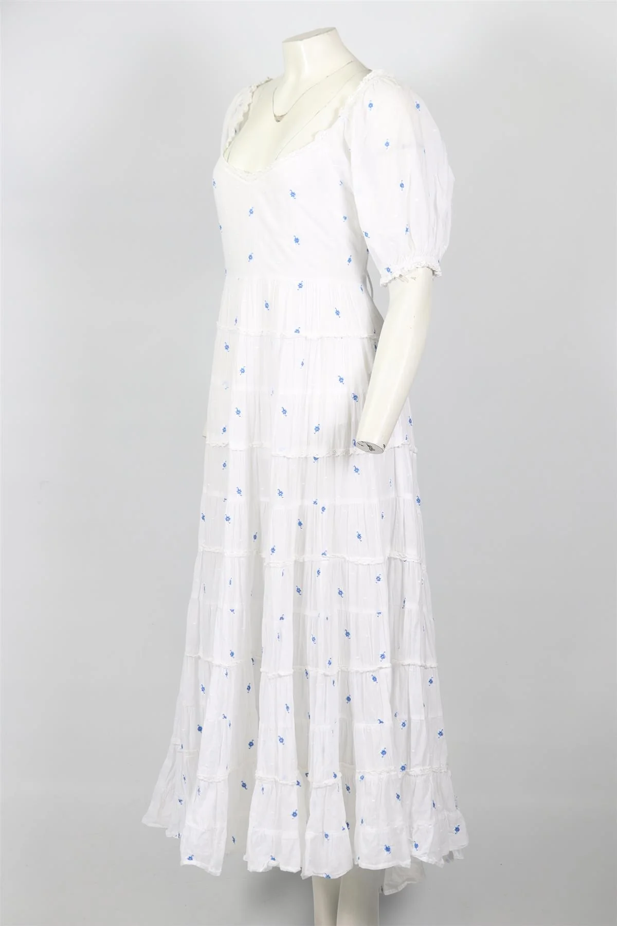 RIXO COTTON MAXI DRESS UK 12 - Image 3