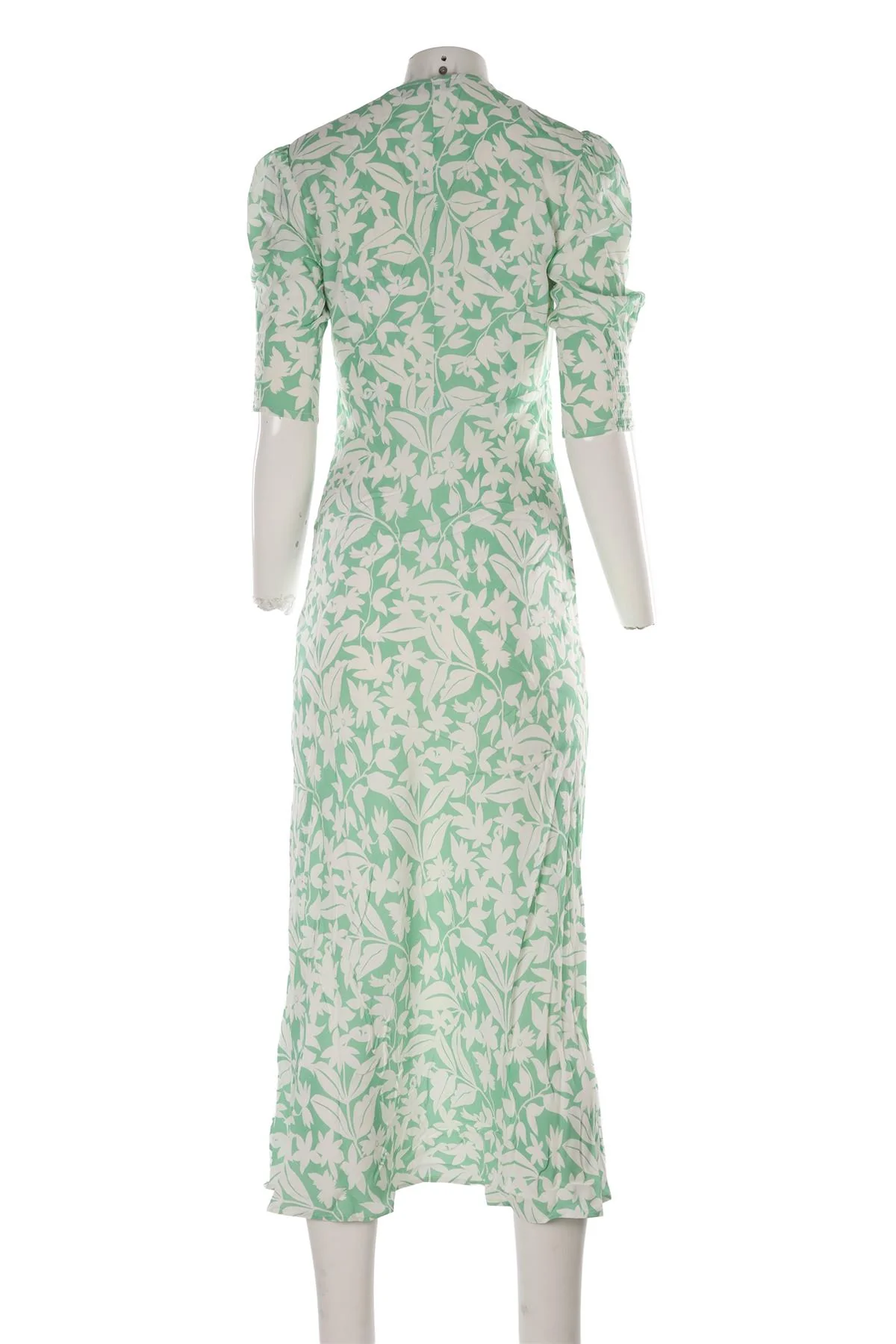 RIXO GREEN CREPE MAXI DRESS XXSMALL - Image 4