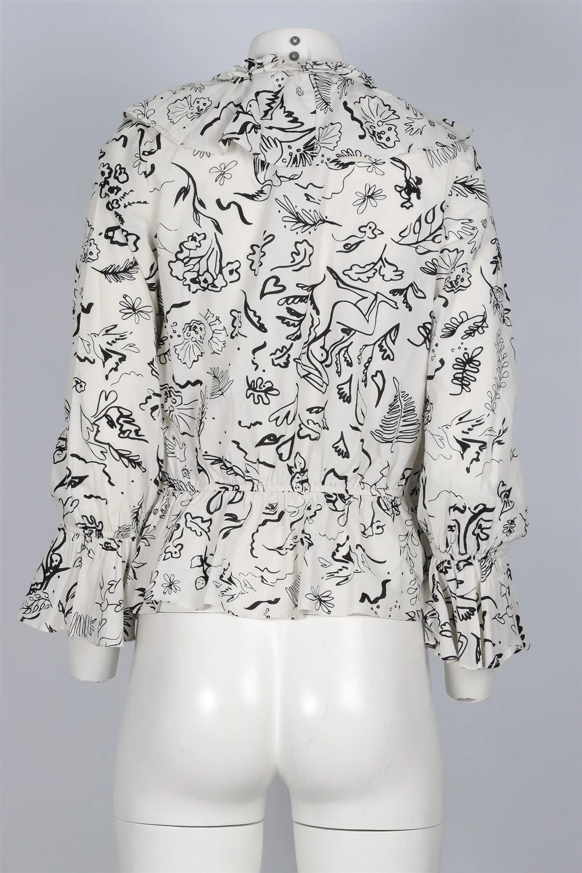 RIXO + LAURA JACKSON WHITE COTTON TOP SMALL - Image 4