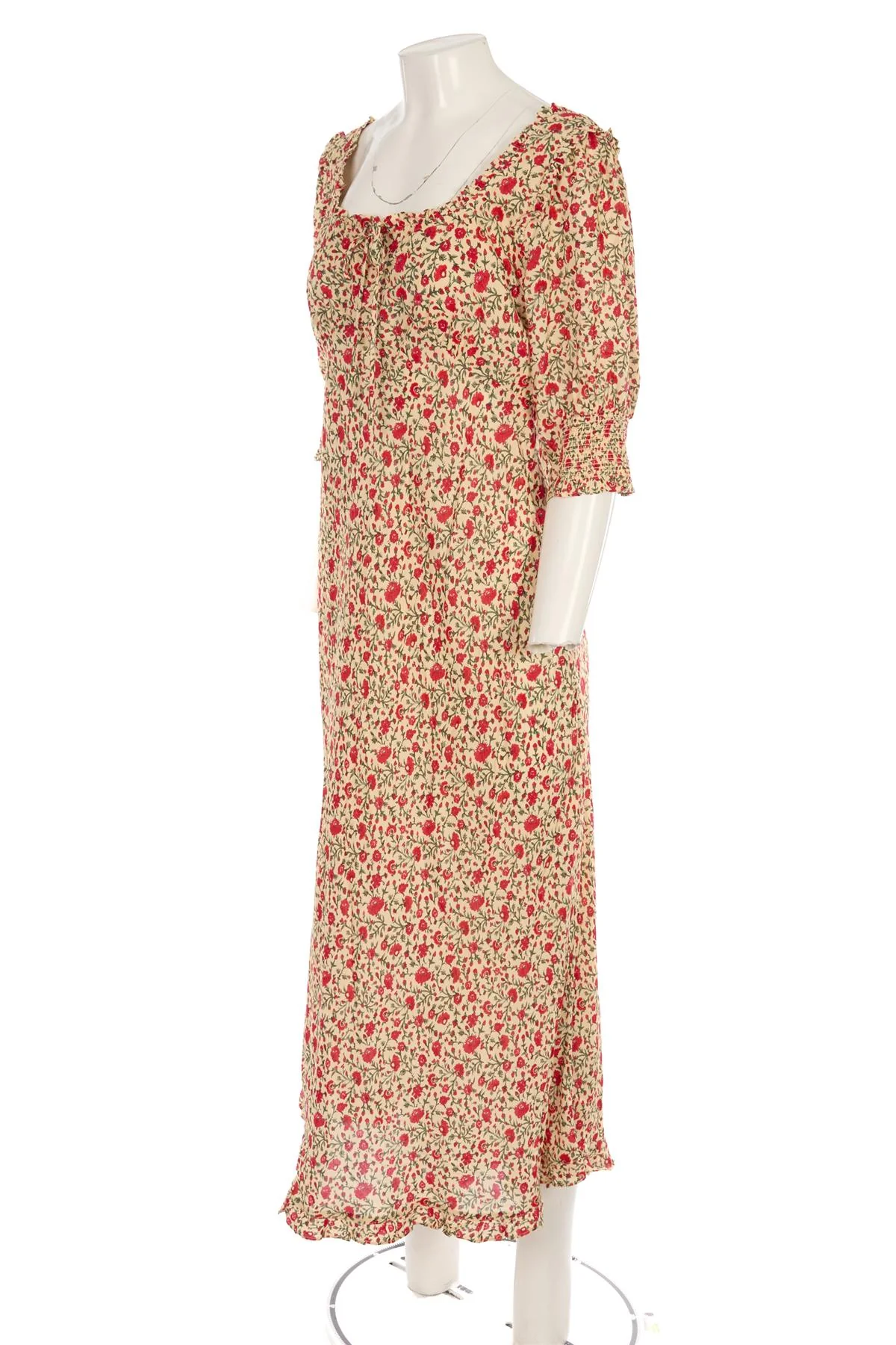 RIXO MULTI CREPE MAXI DRESS LARGE - Image 3