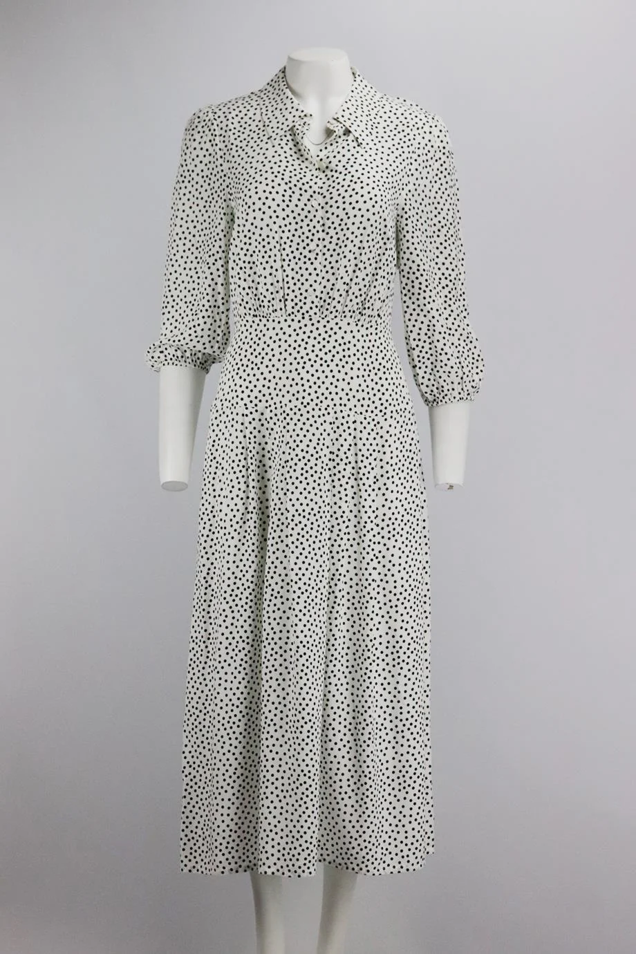 RIXO POLKA DOT VOILE MAXI DRESS XSMALL - Image 2