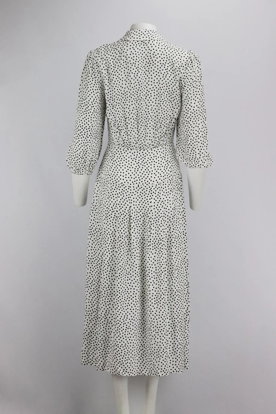 RIXO POLKA DOT VOILE MAXI DRESS XSMALL - Image 4