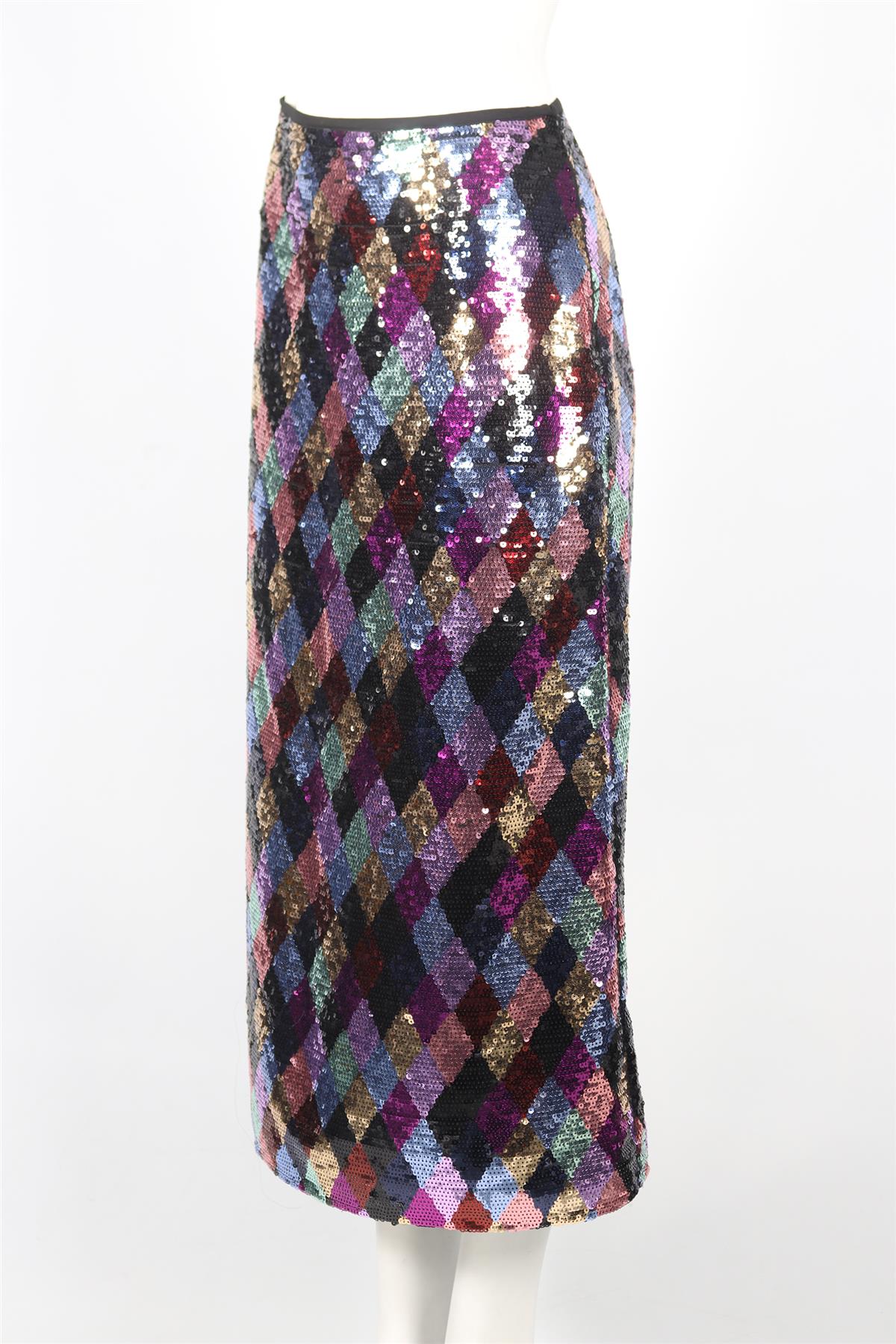 RIXO SEQUIN MIDI SKIRT UK 14 - Image 3
