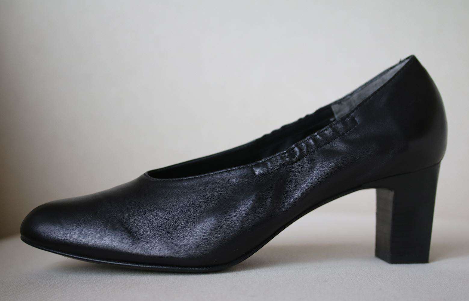 ROBERT CLERGERIE BLOCK HEEL LEATHER PUMPS EU 39.5 UK 6.5 US 9.5 - Image 2