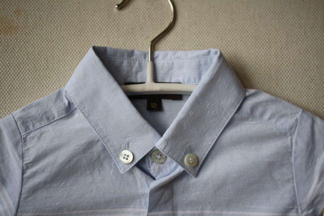 ROBERTO CAVALLI BABY BLUE COTTON SHIRT 12 MONTHS - Image 2