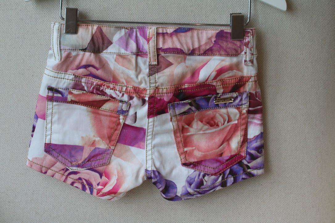 ROBERTO CAVALLI BABY GIRLS FLORAL COTTON SHORTS 2 YEARS - Image 4