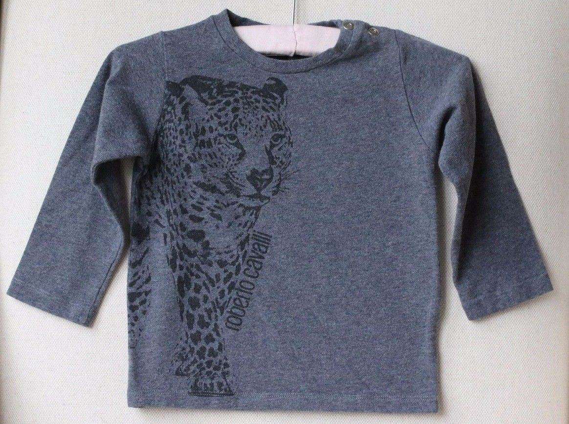 ROBERTO CAVALLI BABY GREY ANIMAL T-SHIRT TOP 18 MONTHS - Image 3