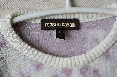 ROBERTO CAVALLI BABY IVORY PURPLE LEOPARD WOOL PONCHO 2 YEARS - Image 6
