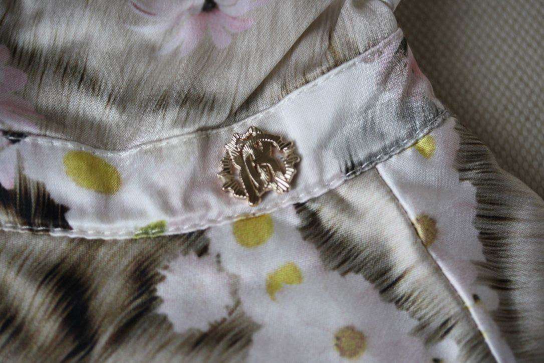 ROBERTO CAVALLI BABY KIDS PINK FLORAL TIGER PRINT SUN HAT 2-4 YEARS - Image 6
