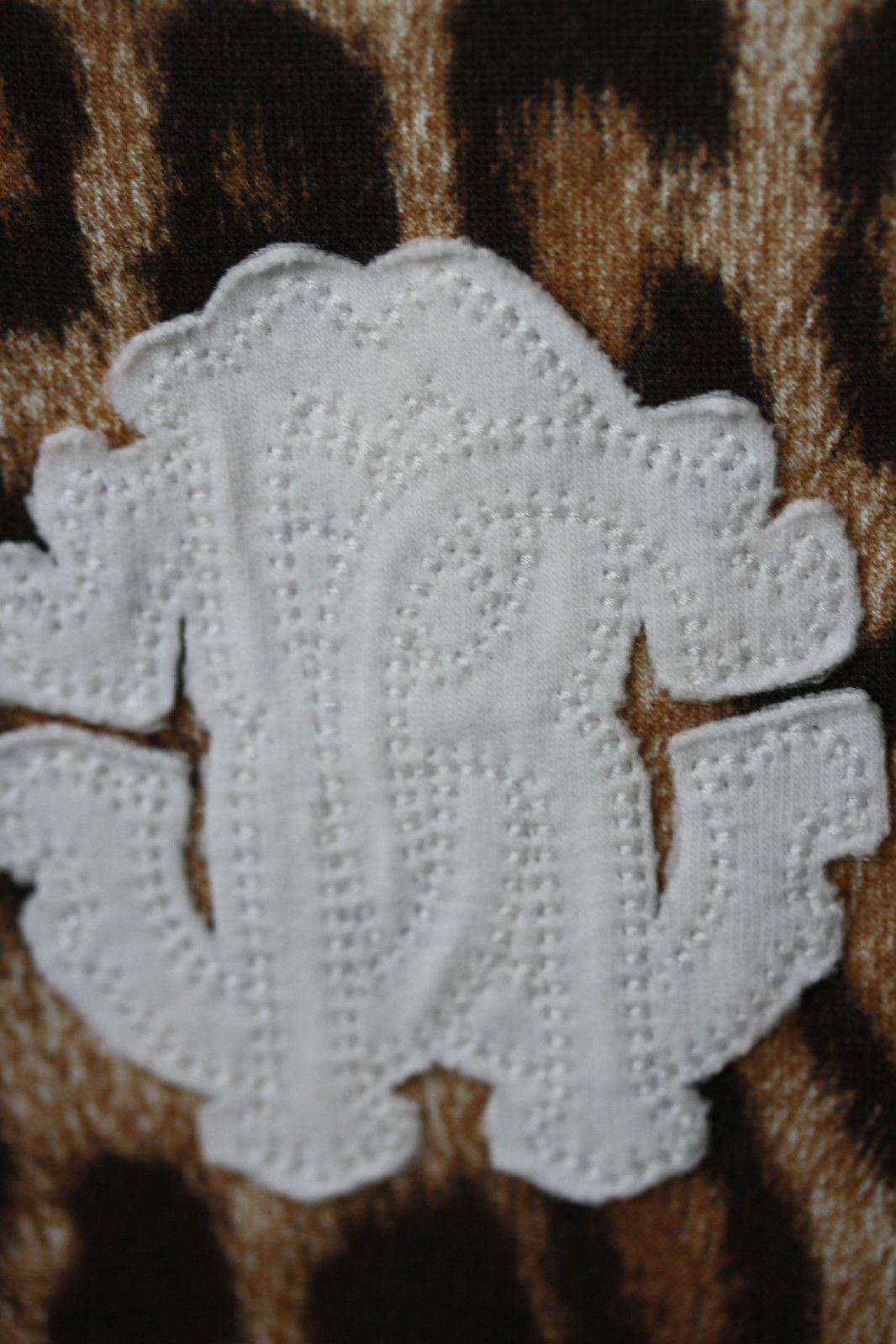 ROBERTO CAVALLI BABY LEOPARD PADDED SLEEPSUIT BABYGROW 9 MONTHS - Image 2