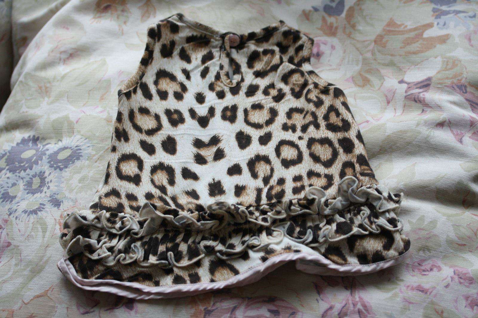 ROBERTO CAVALLI BABY LEOPARD PRINT TOP & ZEBRA PRINT LEGGINGS SET 3 MONTHS - Image 5
