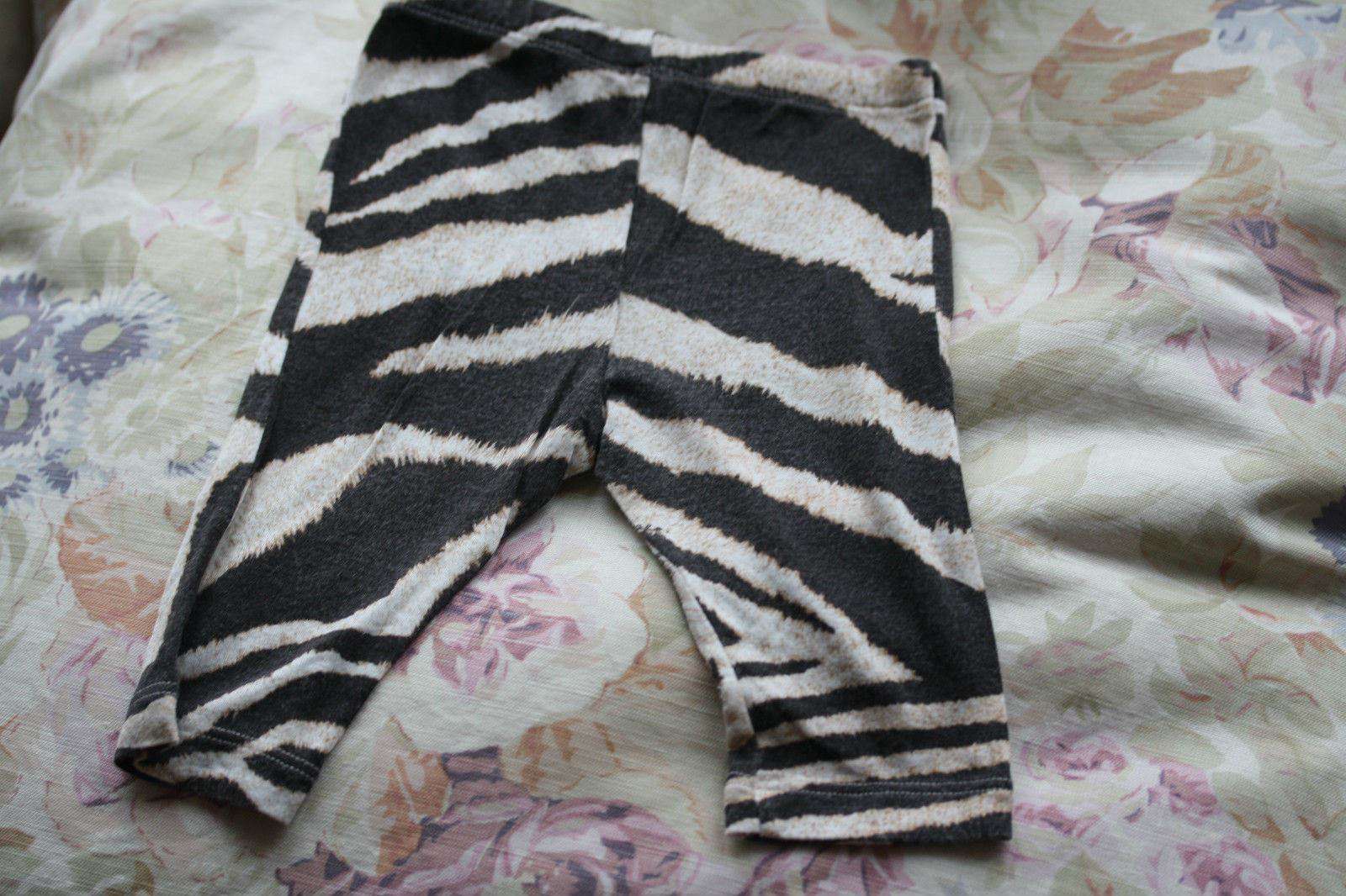ROBERTO CAVALLI BABY LEOPARD PRINT TOP & ZEBRA PRINT LEGGINGS SET 3 MONTHS - Image 6