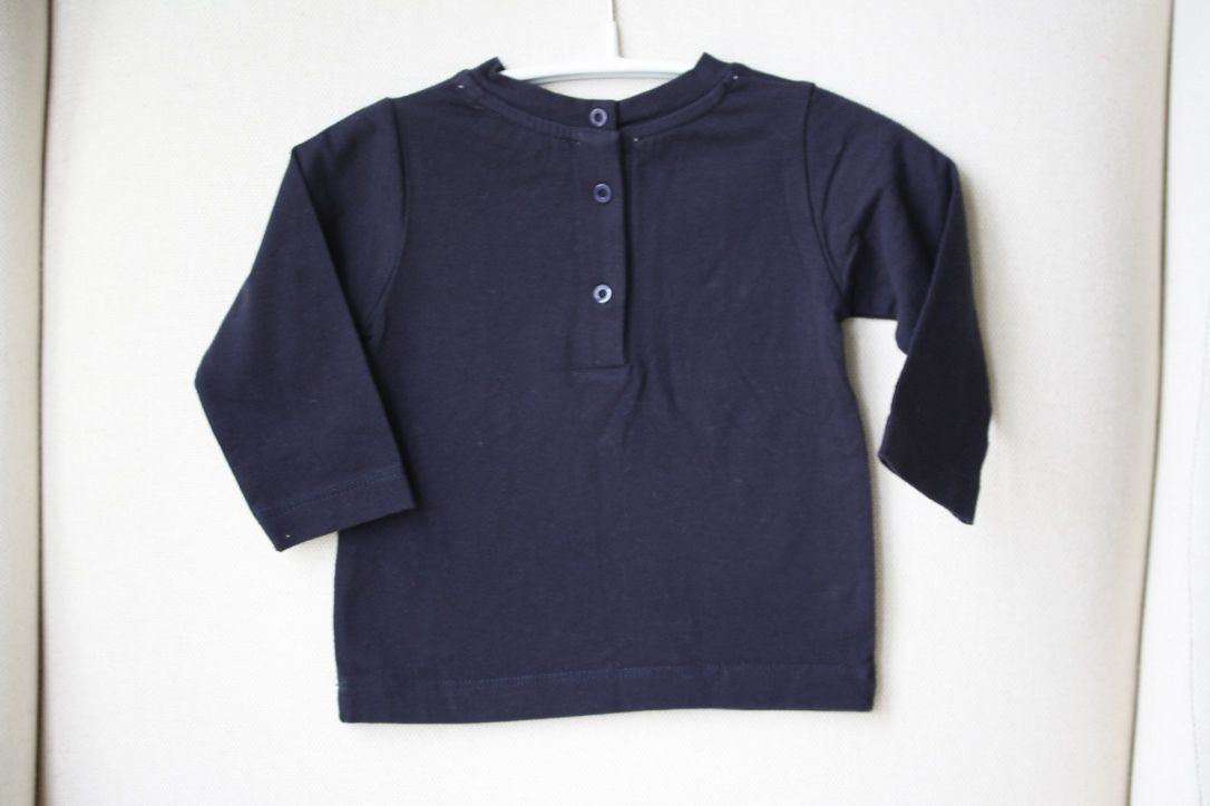 ROBERTO CAVALLI BABY NAVY LOGO PRINT T-SHIRT TOP 9 MONTHS - Image 4