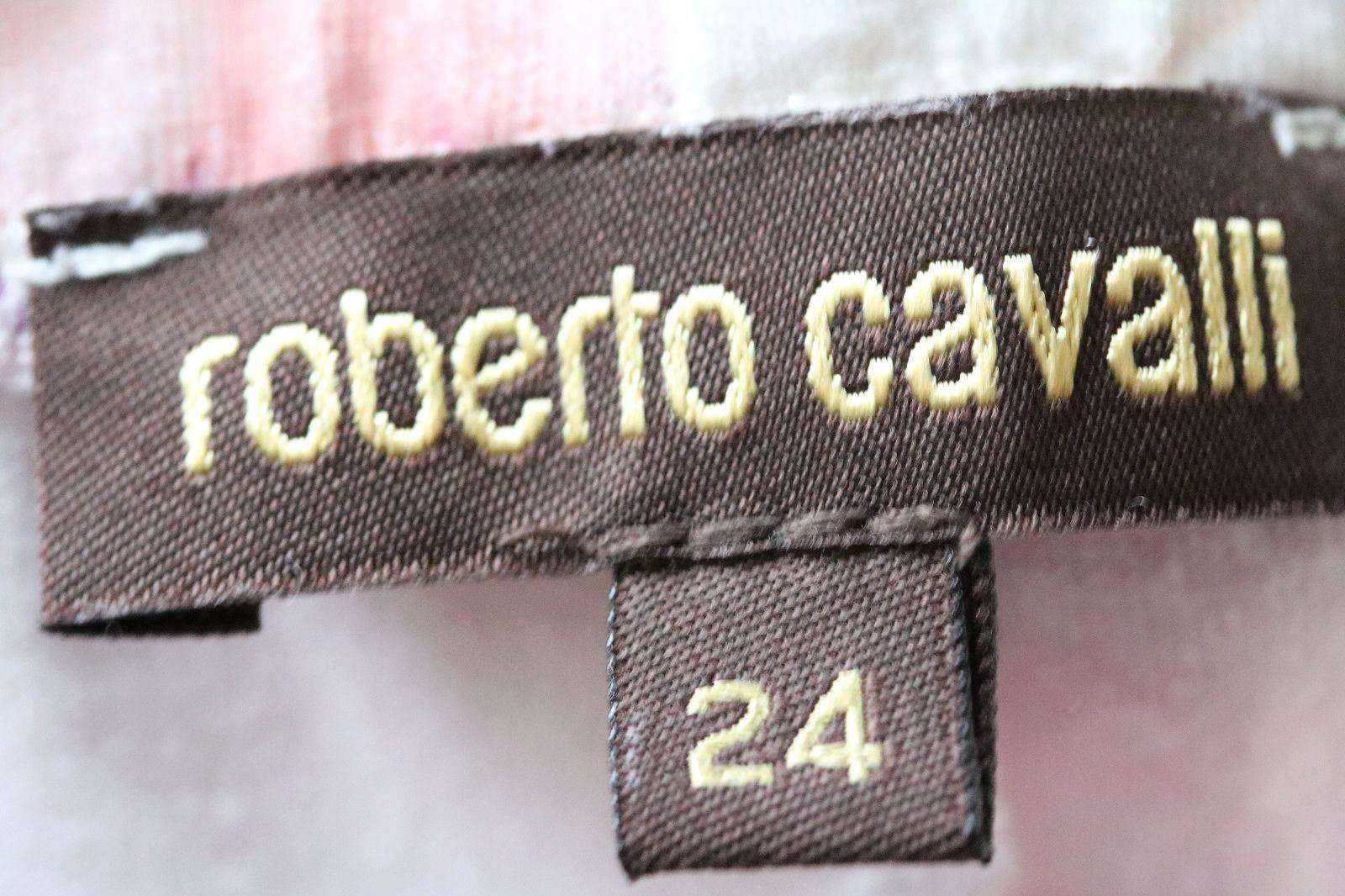 ROBERTO CAVALLI BABY PINK FLORAL LEGGINGS WITH BOWS 24 MONTHS - Image 2