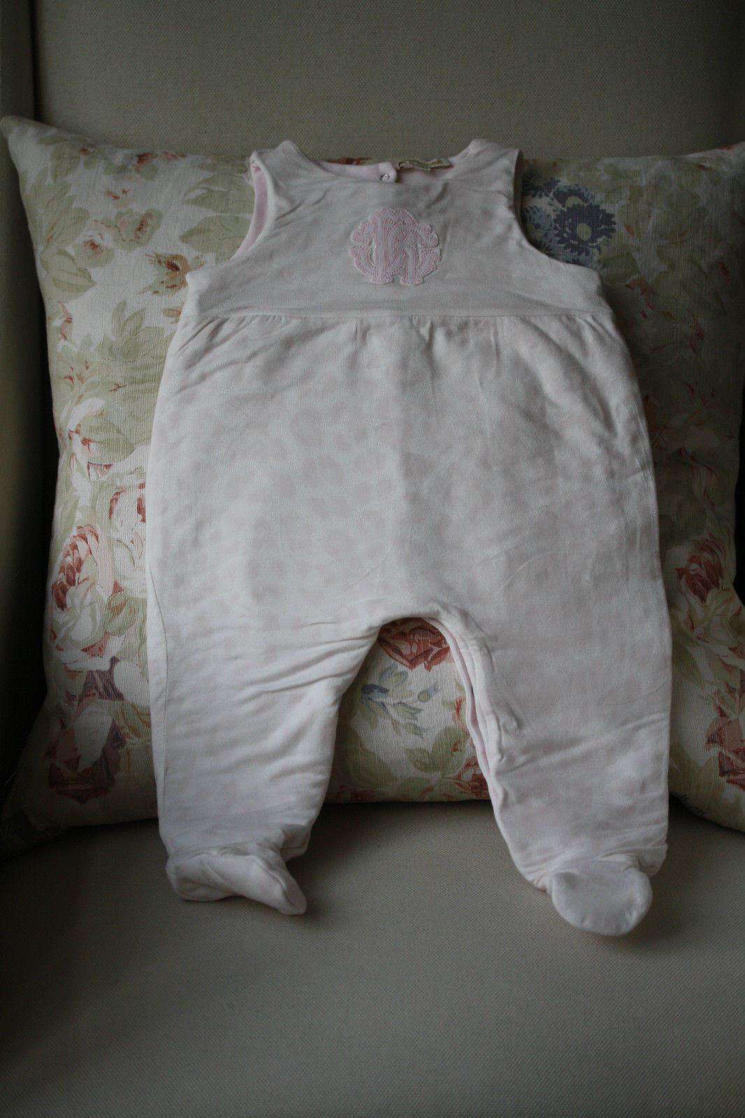 ROBERTO CAVALLI BABY PINK LEOPARD PADDED BABYGROW 9 MONTHS - Image 2