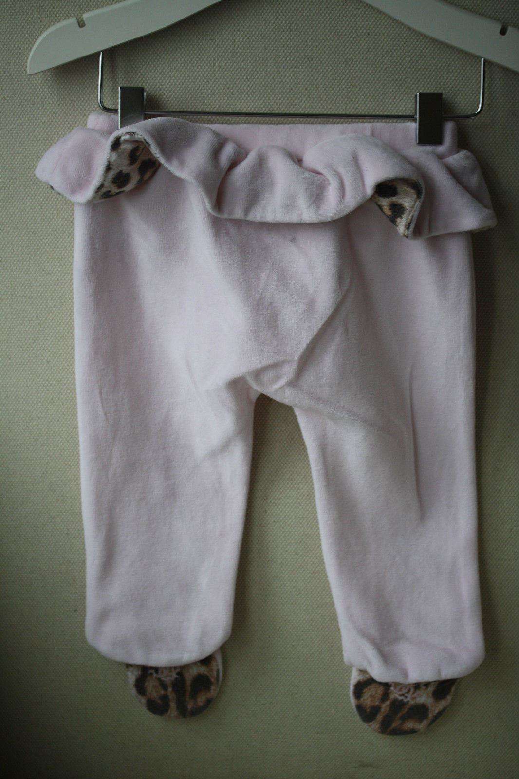ROBERTO CAVALLI BABY PINK VELOUR TROUSERS 9 MONTHS - Image 3