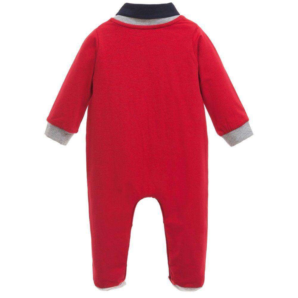 ROBERTO CAVALLI BABY RED BABYGROW 9 MONTHS - Image 2