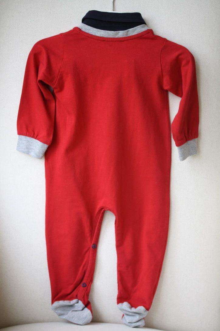 ROBERTO CAVALLI BABY RED BABYGROW 9 MONTHS - Image 3