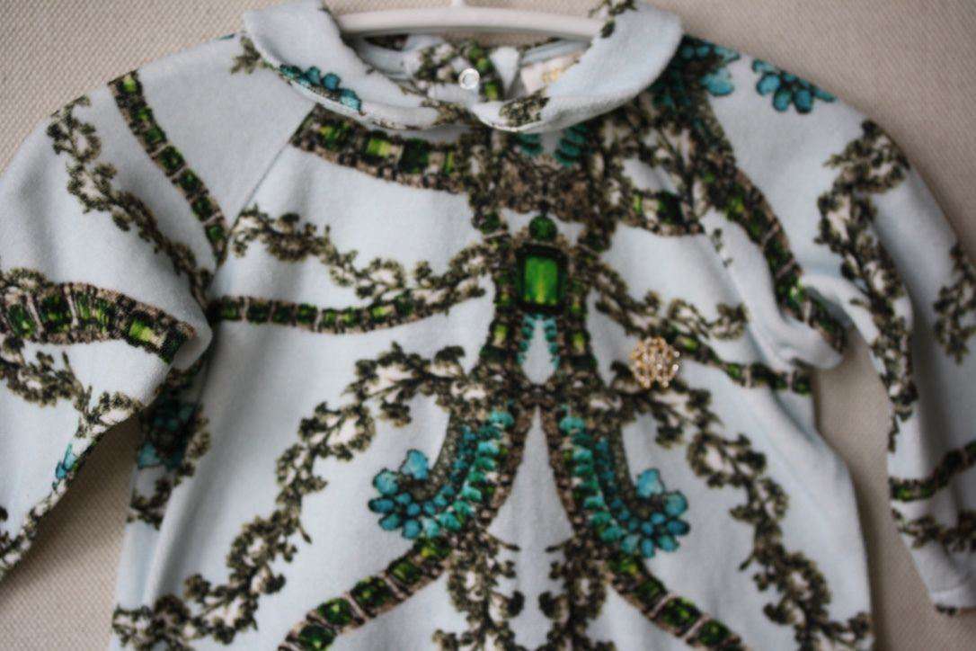ROBERTO CAVALLI BABY VELOUR BABYGROW 9 MONTHS - Image 5