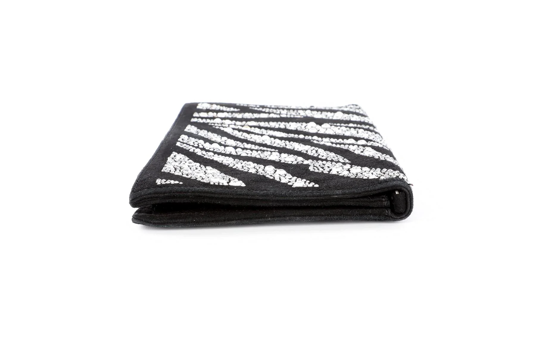 ROBERTO CAVALLI BLACK SUEDE CLUTCH - Image 4