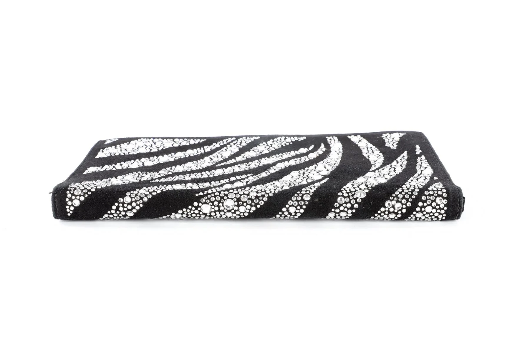 ROBERTO CAVALLI BLACK SUEDE CLUTCH - Image 6