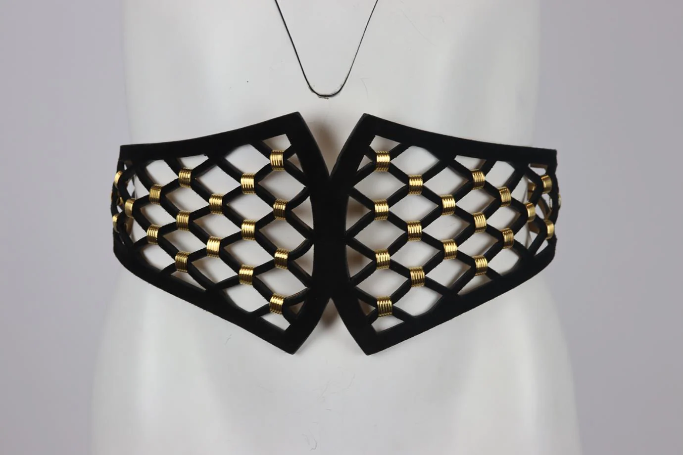 ROBERTO CAVALLI EMBELLISHED SUEDE WAIST BELT 70 - Image 2