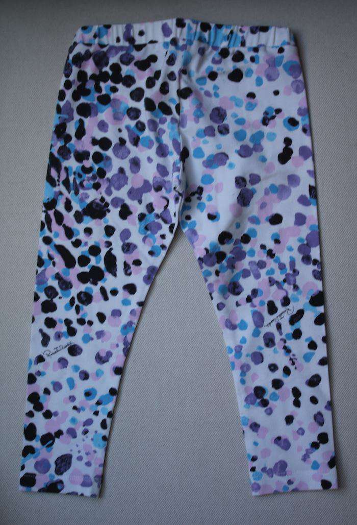ROBERTO CAVALLI GIRLS BLUE CHEETAH PRINT LEGGINGS 4 YEARS - Image 3