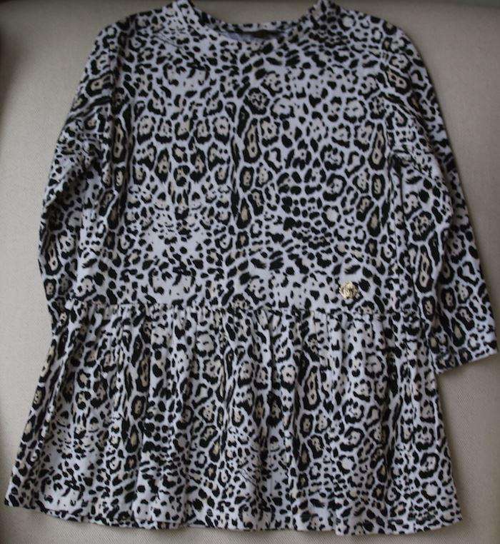 ROBERTO CAVALLI GIRLS LEOPARD PRINT DRESS 4 YEARS - Image 2