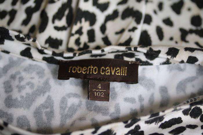 ROBERTO CAVALLI GIRLS LEOPARD PRINT DRESS 4 YEARS - Image 4