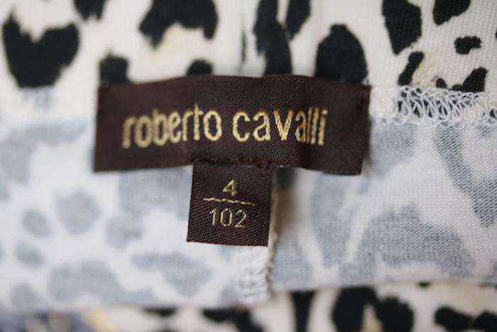 ROBERTO CAVALLI GIRLS LEOPARD PRINT LEGGINGS 4 YEARS - Image 3