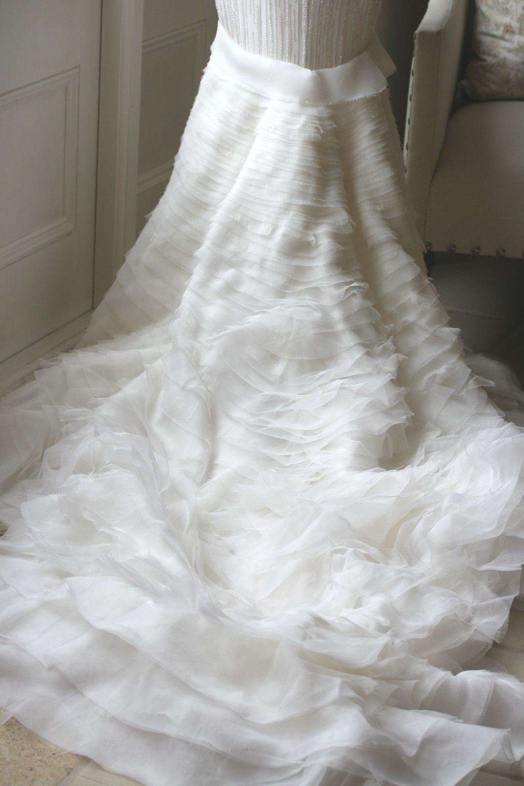 ROBERTO CAVALLI HAUTE COUTURE WEDDING RED CARPET DRESS BALL GOWN IT 42 UK 10 - Image 4