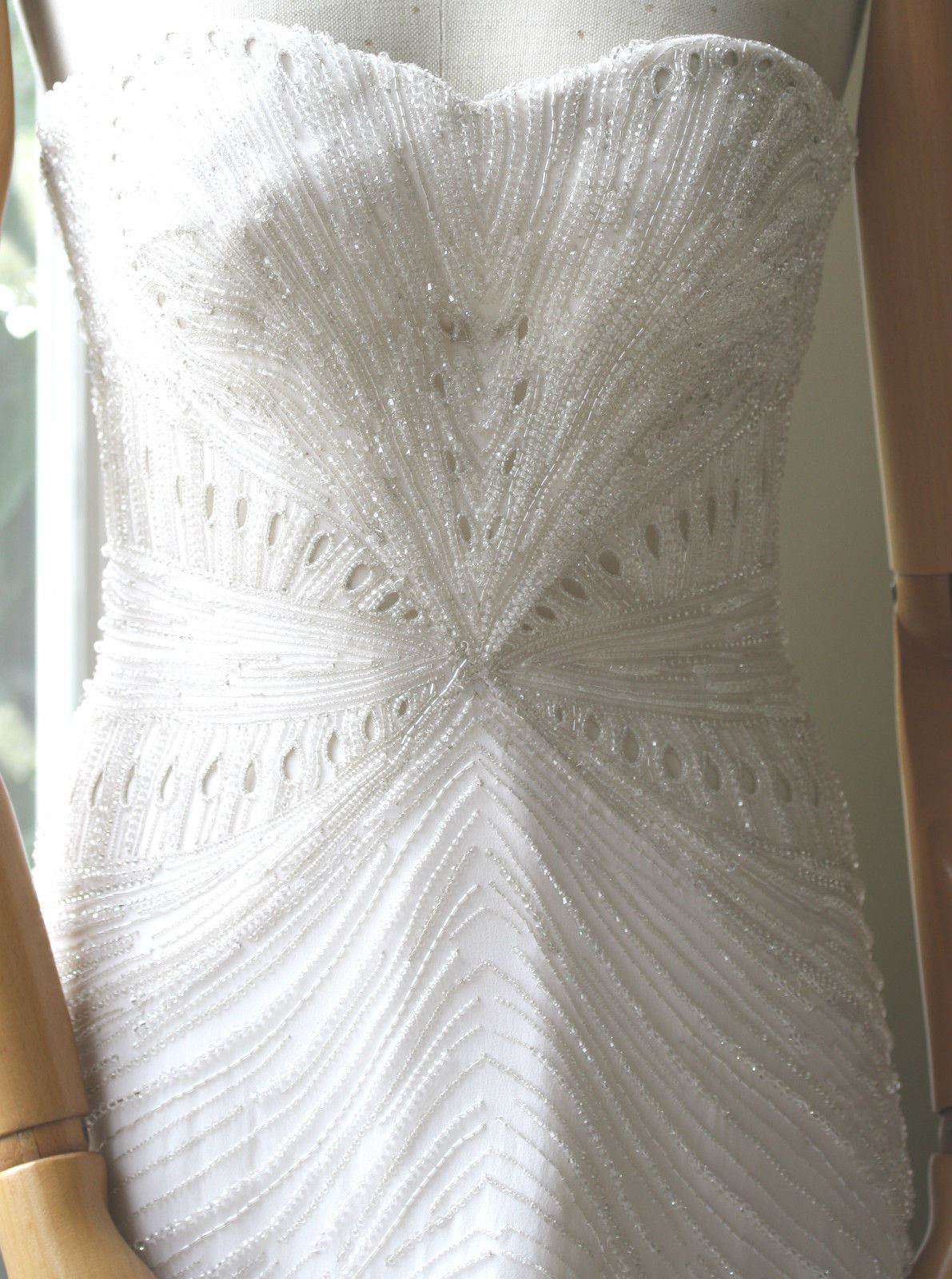 ROBERTO CAVALLI HAUTE COUTURE WEDDING RED CARPET DRESS BALL GOWN IT 42 UK 10 - Image 8