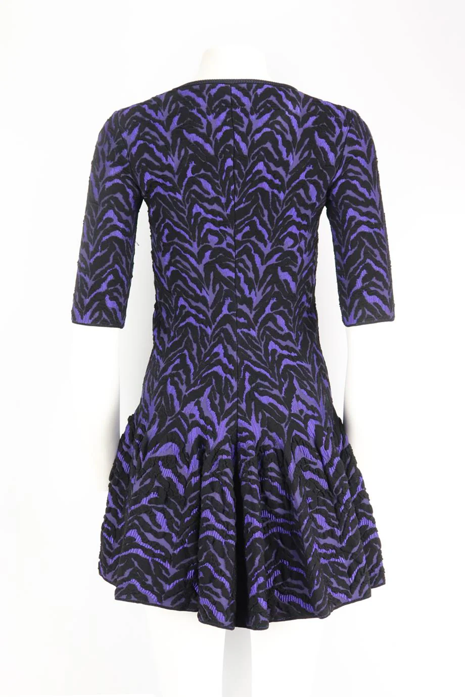 ROBERTO CAVALLI MATELASSÉ STRETCH KNIT MINI DRESS IT 40 UK 8 - Image 4