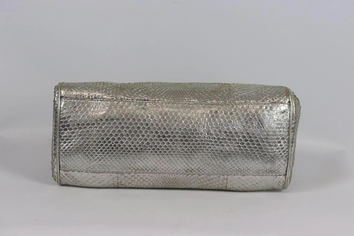 ROBERTO CAVALLI METALLIC PYTHON TOTE BAG - Image 6