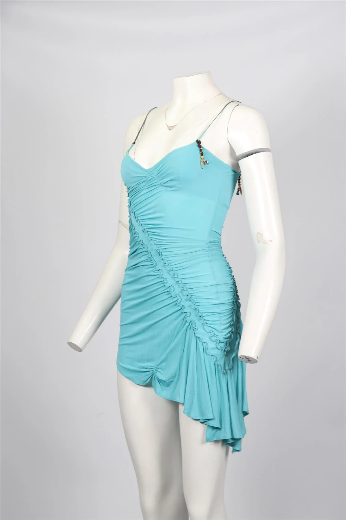 ROBERTO CAVALLI VINTAGE SILK BLEND MINI DRESS XSMALL - Image 3