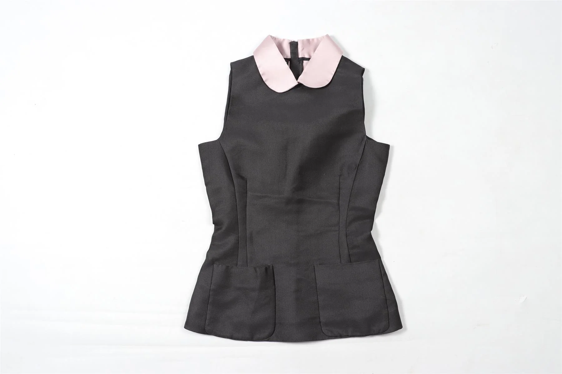 ROCHAS BLACK SILK TOP IT 38 UK 6 - Image 2