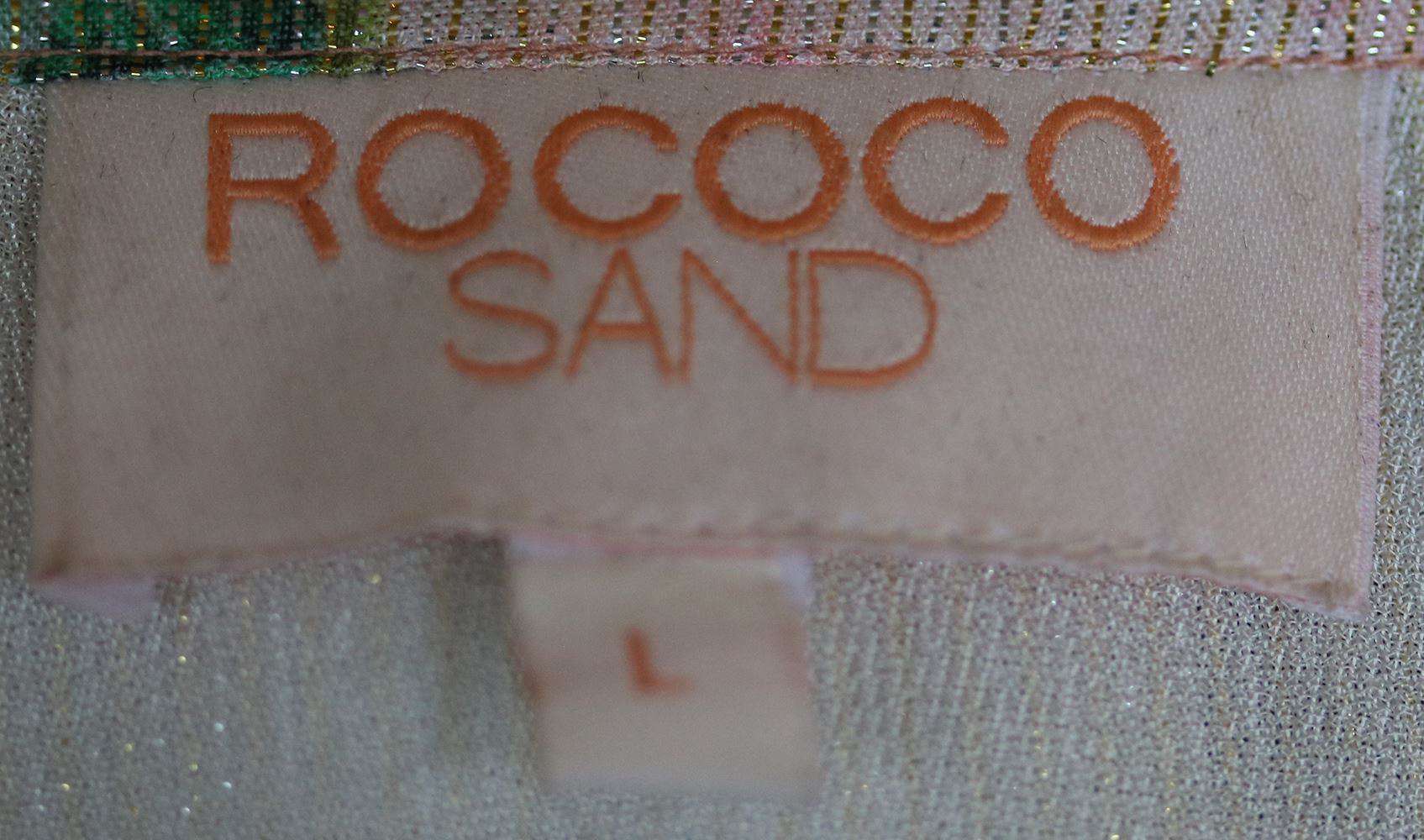 ROCOCO SAND RUCHED LONG DRESS LARGE - Image 6