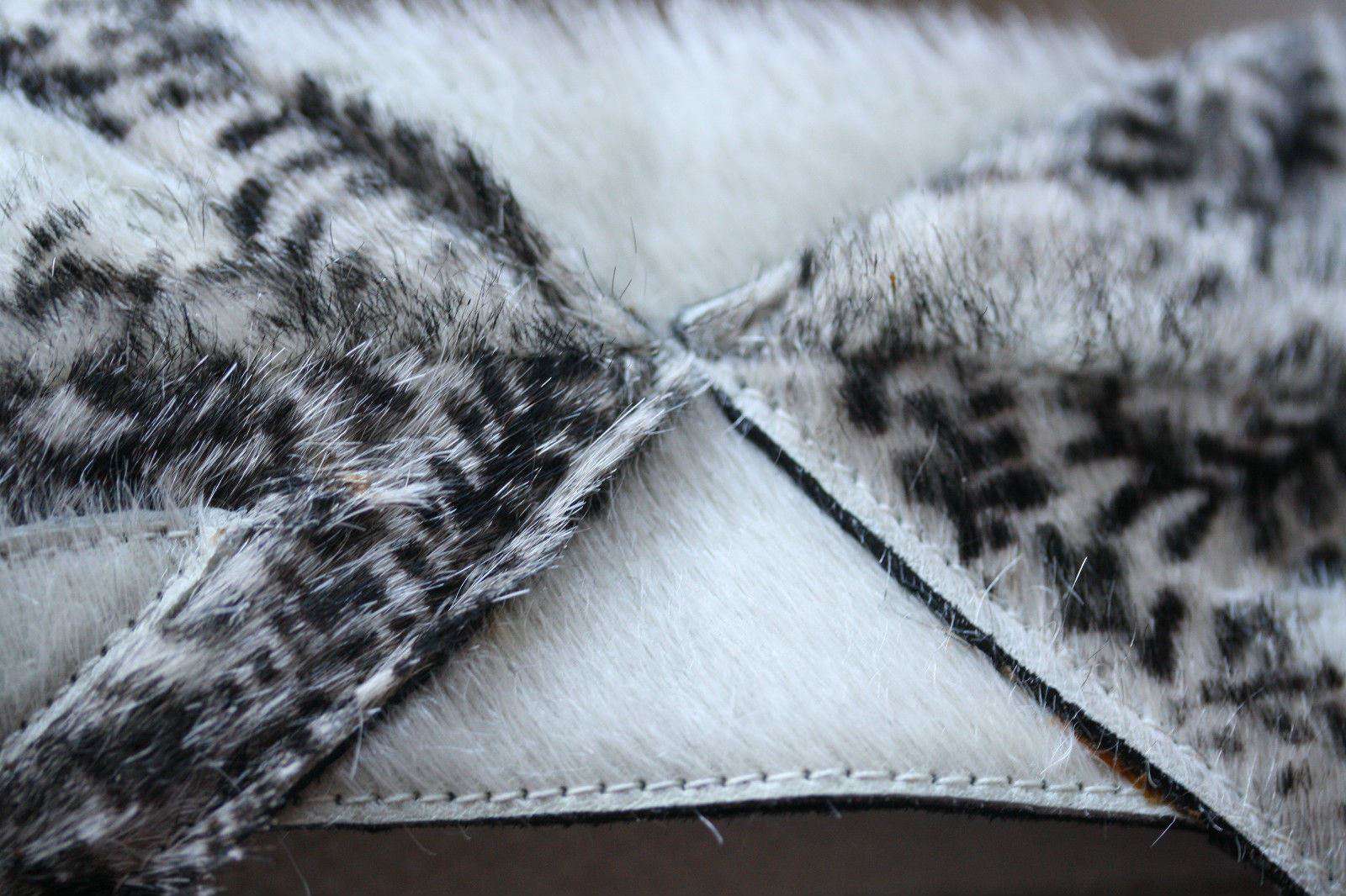 RODARTE LILAC LEATHER AND PONY HAIR BELT SMALL 75CM - Image 9
